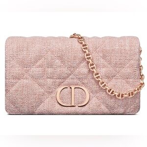 Dior Mini Caro Pink Macrocannage Bag Crossbody